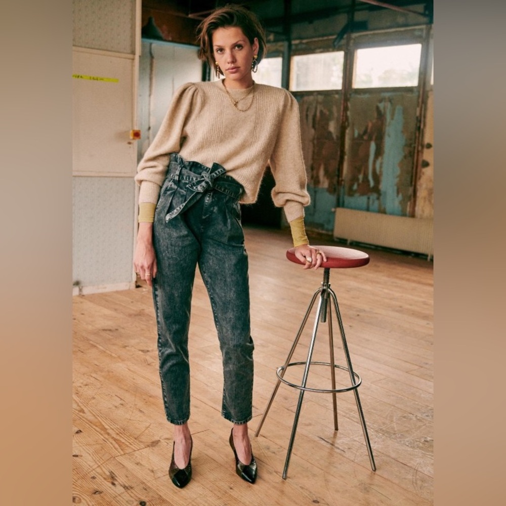 Sezane Austin jeans in washed black size 34/ US size 2 XS